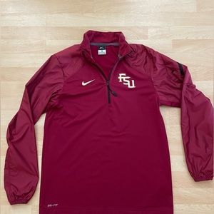 Florida State FSU Nike Dri-Fit Quarterzip Pullover Size Small
